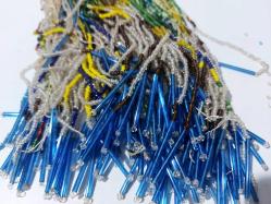 Eskilerden Şapka - Cam Boncuklu Şapka - Tepelik - Başlık - El İşi İşlemeli Cam Boncuk Tepelik - Defo