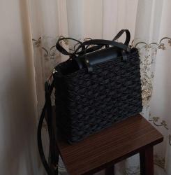 Zara bayan askılı hasır çanta