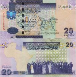 LİBYA 20 DİNAR 2009 ÇİL.