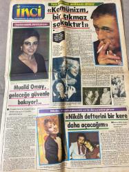 TERCÜMAN GAZETESİ İNCİ İLAVESİ DOĞUM GÜNÜ HEDİYESİ - 20 OCAK 1984 - 4 SAYFADIR -Mualla Omay-Yves Montand-Nilüfer-Çetin Akçan-Salih Güney-Sibel Savcı-Arif Tunç-İpek Pınar-İrfan Tozum-Safa Önal-Mary Ann Taylor-Belma Aksun-Dr. Kamiran Şenel-Nevval Barlas-Erol Denli-İlhan Engin-Ali Algan-Nadia Comaneci-Jane Russel-Emin Ongan-Kemal Yıldız-Muhsin Ertuğrul-Ziya Şafak-Yener Baras Komünizm bir çıkmaz sokaktır-Mualla Omay geleceğe güvenle bakıyor-Nikah defterini bir kere daha açacağım-Sevmek mi yaşamak mı-Bir gazeteci kızın aşkı-Dikkat Elektrikle şaka olmaz-Cildinizin düşmanları-Yumurtalı ıspanak-Modayla yakından ilgili misiniz-Hamilelikte görülen bulantı ve kusmalar-Armudu mu elmayı mı soymalı-Sağlığımız ve Biz-Fatoş’la başbaşa-Orkestra-Marilyn’in son mektubu-Bir şehir nüfusu kadar öğrenci yetiştirdim-Manyak Kadın ve Ev-Biz Kadınlar Genç Kızlar-Üç soru üç cevap-Yazar Roman-İçimizdeki Satırlar-İnci Falınız-Bir Dünya Ki-Dağarcık Manyak-Yazan İlhan Engin-Çizen Erol Denli