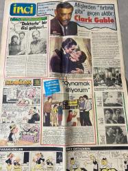TERCÜMAN GAZETESİ İNCİ İLAVESİ DOĞUM GÜNÜ HEDİYESİ - 17 MART 1984 - 4 SAYFADIR -Emel Sayın-Ajda Pekkan-Nükhet Duru-Erol Evgin-Barış Manço-Suna Yıldızoğlu-Çetin Alp-Tekin Akmansoy-Leman Cıdamlı-Oktay Tybar-Gökhan Güney-Neşe Aksoy-Bülün Nazlıhan-Pearl S. Buck-Nevval Barlas-Dr. Kamiran Şenel-Ernest Hemingway-Clark Gable-Vivien Leigh-Ziya Şafak-Ali Galip Altuncul-Yener Baras-Fatih Şehir Tiyatrosu-Sadık Mantık Marmaris’te şenlik-Eurovision’a sonuncu olmayı göze alarak katılmalıyız-Hırçın Kalpler-İki aşk arasında-Silahlara veda-Doktorlu bir dizi geliyor-Afişlerden fırtına gibi geçen aktör Clark Gable-Oynamak istiyorum-İşiniz dışında bir meşguliyet edinmeye bakın-Zihin yorgunluğuna karşı harika bir besin balık-Kadın ve Ev-Sağlığımız ve Biz-Fatoş’la başbaşa-İnci Falınız-Yazar Roman-İçimizdeki Satırlar Keloglan-Deli Cabbar-Çizen Ziya Şafak-Pasaklıgiller-Bay Ortadirek-Ali Galip Altuncul