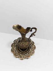 RF74----PİRİNÇ DÖKÜM ESKİ DEKORLUK İBRİK