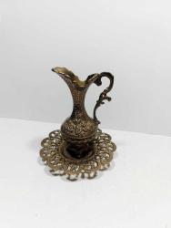 RF74----PİRİNÇ DÖKÜM ESKİ DEKORLUK İBRİK