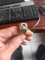 925 ayar ay yıldızlı  ve tuğra işlemeli13 geam erkek gümüş yüzük Çap 22 mm