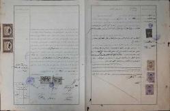 1913 YILI OSMANLICA PULLU DÖKÜMAN - NOTERDEN VERİLMİŞ TAYYARE PULLU FOTOĞRAFLI OSMANLICA VEKALETNAME