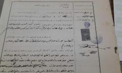 1913 YILI OSMANLICA PULLU DÖKÜMAN - NOTERDEN VERİLMİŞ TAYYARE PULLU FOTOĞRAFLI OSMANLICA VEKALETNAME