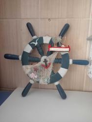 DEKORATİF AHŞAP DÜMEN 32CM LED AYDINLATMALI