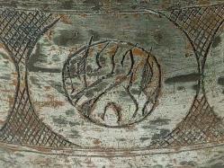 Antika Osmanlı Kalem İşçilikli Bakır Kase - Tas