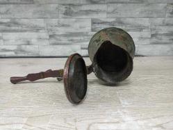 Antika Büyük Osmanlı Bakır Kahve Cezvesi