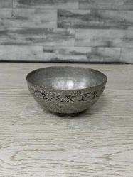 Antika Osmanlı Dönem Kalem İşçilikli  Bakır Kase - Tas