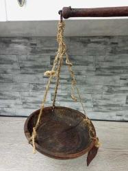 Antika Nadir Tümüyle Ahşap Osmanlı El Terazi