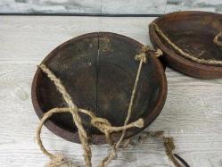 Antika Nadir Tümüyle Ahşap Osmanlı El Terazi