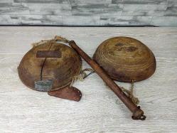 Antika Nadir Tümüyle Ahşap Osmanlı El Terazi