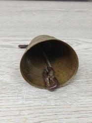 Antika Ay Yıldız Kabartmalı Pirinç Çan