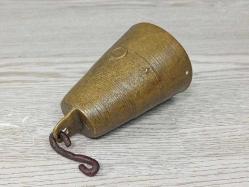 Antika Ay Yıldız Kabartmalı Pirinç Çan