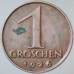 AVUSTURYA 1 GROSCHEN 1926.