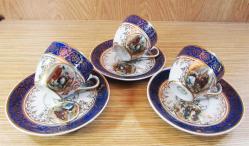 FRAGONARD DeSeNLi KÜTAHYA PoRSeLeN 3 Lü KAHVE FİNCAN TAKIMI.....