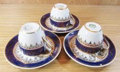 FRAGONARD DeSeNLi KÜTAHYA PoRSeLeN 3 Lü KAHVE FİNCAN TAKIMI.....