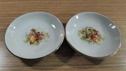 EsKi FRAGONARD DeSeNLı PORSELEN KÜÇÜK KÜTAHYA TABAKLAR.....2 Adet