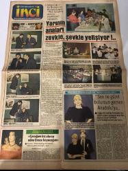 TERCÜMAN GAZETESİ İNCİ İLAVESİ DOĞUM GÜNÜ HEDİYESİ - 12 NİSAN 1984 - 4 SAYFADIR -Tekin Akmansoy-Leman Cidamlı-Kemal Yıldız-Behice Sungur-Otker Koç-Behije Aksoy-Ahmet-Prenes Caroline-Grace-Birhan Şimşek-Nermin Denkar-İlhan Engin-Sabahattin Işık-George Orwell-Dr. Kıvılcım Şenel-İlhan Namlı-Zerrin Bayra-Kartal Tibet-Erol Büyükburç-Güner Tezer-Ziya Taşkent-İbrahim Şirin-Öztürk Serengil-Özay Gönlüm-Belks Akkale-Victoria Principal-Patrick Duffy-Linda Gray-Larry Hagman  Yarının anaları zevkle şevkle yetişiyor-Sen ne güzel bulursun gezsen Anadolu’yu-Çocuğum kız olursa adını Grace koyacağım-Bebekler 7 aylıkken matematiği 11 aylıkken okumayı öğrenebilir-Seninle Yaşamak-İki Aşk Arasında-Kadın ve Ev-Büyüme ve gelişmeyi hormonlar düzenler-Sağlığımız ve Biz-Endikasyon-Penis nedir-İçimizdeki satırlar-Kalbimde aşkın-Çocuğum-Bir güzele çağrı-Fatoş’la başbaşa-Kel başa sırma peruk-Halay’ı sevdim-Hepinizi öldürüp Dallas efsanesine son vereceğim  Keloğlan-Kırklar-Pasaklıgiller-Bay Ortadirek Çizen-Ziya Şafa