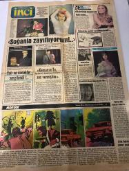 TERCÜMAN GAZETESİ İNCİ İLAVESİ DOĞUM GÜNÜ HEDİYESİ - 7 ŞUBAT 1984 - 4 SAYFADIR -Prof. Dr. Burç Kaynar-Prof. Dr. Gürsel Toptağel-Adnan Ceyar-Hürren Erman-Ahmet Sezgin-Tansel Şen-Hülya Pekşen-Bahriye Bostanlı-Bahattin Akgüngör-Gökhan Güney-Sibel Savaşçı-Ahmet Tunç-İpek Pınar-Mary Ann Taylor-Belma Aksu-Dr. Kıvılcım Şenel-Turgay Alpay-Pasin Hatipoğlu-Sema İnanç-Kemal Yıldız-Zeki Müren-Bülent Ersoy-Emel Sayın-İlhan Engin-Erol Denli  3 İstanbul Dallas’ı geçti-Beyazcamın yüzkarası-Sevmek mi yaşamak mı-Bir gazeteci kızın aşkı-Kadın ve Ev-Siz de çocuk masalları okuyun-Sessiz pişirin-Angora kazaklar-Saç yeme alışkanlığı-Sağlığımız ve Biz-Gece körlüğünün sebepleri-İçimizdeki satırlar-Bir öğretmen-Soğanla zayıflıyorum-Yalı ve konaklar sergilendi-Kemanımla ses vermişim-Şişirilmiş balonun feci sonu-Köpekler artık vurulmayacak-Kendisini kaçırana aşık oldu  Manyak Yazan-İlhan Engin-Çizen-Erol Denli