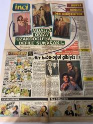 TERCÜMAN GAZETESİ İNCİ İLAVESİ DOĞUM GÜNÜ HEDİYESİ - 7 MART 1984 - 4 SAYFADIR -Lady Diana-Nuri Akıncı-Nuriye Cidamlı-Seyyar Bahriyeli-Neslihan Acar-Filiz Akın-Gökhan Güney-Yüksel Gözen-Nesrin Akalın-Hülya Muşanlı-Pearl S. Buck-Nesli Barlas-Dr. Kınran Şenel-Fatoş-Mualla Omay-Barbra Streisand-Jack Scalia-Victoria Principal-Rock Hudson-Burt Reynolds-Cüneyt Arkın-Müjde Ar-Cihan Ünal Gelinliğe Tel Duvak ve Döviz Takılıyor-Kraliçe Gelin Hanımı Uyardı Torunumu Şımartma-Hırçın Kalpler-Altın Makas-İki Aşk Arasında-Gösterişli Küpeler-Üstün Zekalı Çocuklarda İlk Belirtiler Bir Yaşında Görülebilir-İki Yüzlü Adam-Dünya Modası Deri Değiştiriyor-Mualla Omay Uzakdoğu’da Defile Sunacak-Biz Baba Oğul Gibiyiz-Pasaklıgiller Keloğlan-Yazan ve Çizen: Ziya Şafak-Pasaklıgiller-Yazan ve Çizen: Latif Demirci-Bay Ortadirek-Yazan ve Çizen: Oğuz Aral