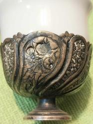 Gümüş Fincan Zarfı.. Abdülhamid Tuğralı,  Sahi Damgalı.. Zarf 18 gr.