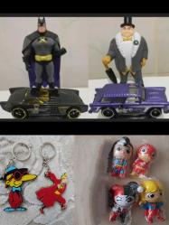 Çizgi film animasyon kahramanları karakter figür oyuncak anahtarlık süs hot wheels model araba set koleksiyon dekor tasarım hediye vintage retro hobi reklam promosyon minyatür diorama nostalji. Batman joker TipiTip tenten Harley Quinn süper girl flash Superman