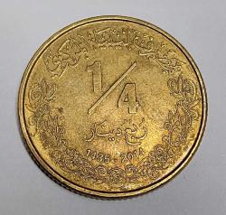 LİBYA 2014 1/4 DİNAR