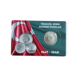 1947 50 Kuruş Gümüş Özel Kitinde