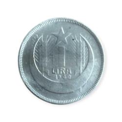 1940 Yılı 1 Lira Gümüş