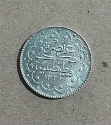 1327/7 Sultan Reşat 10 Kuruş Gümüş Çil-