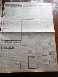 Ulus Gazetesi - Turkish Newspaper - 29 Mart 1957 - CHP'nin tebliğinden sonra yazan Hüseyin Cahit Yalçın Başmakale - Makarios dün serbest bırakıldı - Grivas da adayı terk edebilecek - 3 Milyon işçi zam istiyor - Ereğli kömür işletmesi Etibank'tan ayrılıyor - Oscar ödülü dağıtıldı - En iyi kadın artist Ingrid Bergman fotoğraf - kalkınmaya delil evliliğin artması - Bir işçi lokalinin açılış törenine izin verilmedi - Bahçelievler'de açılan Ediz çocuk yuvası öğrencileri Dün bir müsamere vermişlerdir fotoğraf - Çankaya'da 15 katlı otel yapılacak - Sovyet İsrail münasebetleri - Sovyet liderleri Tito'ya çatıyor - Devlet kuşu yazan Orhan Kemal Yazı Dizisi - Cezayir milliyetçileri bir köprüyü havaya uçurdu - Milli eğitim şurası ve inkılabımız yazan Yakup Kadri Karaosmanoğlu - başkentte 24 saat sinema kongreler hastaneler eczaneler - bir gerçek sanatçı Şarlo çeviren Mehmet Eser Yazı Dizisi - dünya basınından seçmeler - Ankara İstanbul Radyosu Programı - Beşiktaş kongresine 600 üye katılıyor