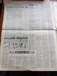 Yeni Ulus Gazetesi - Turkish Newspaper - 29 Mart 1954 - hem suçlu hem güçlü yazan Hüseyin Cahit Yalçın Başmakale - partilerin aday yoklamaları dün bütün yurtta yapıldı - Cumhuriyet Halk Partisi adayları bütün memlekette tespit edildi - Samanpazarı CHP merkezinde tasnif - Millet meclisinde patlayan bomba yazan Altan Öymen - Mısırda dahili harp patlak vermek üzere - Diyarbakır'daki Hadise Demokrat Parti mebuslarıyla adaylar Sille sokak birbirine girdi - Namık Kemal hakkında Mithat Cemal'in dikkate değer bir konuşması - dünkü aday yoklamaları yazan Nihat Erim - merhum Arif Çubukçu'nun cenazesi bugün kaldırılacak - kahve ve et gene yok - Türk filmciliğinin en muvaffak eseri Nilgün Eser Refik Halit Karay büyük ve Nur sinemalarında - Cüneyt Gökçer - Erika Romberg - iktidara layık olmayan parti yazan Bülent Ecevit - haftanın filmleri - Ankara İstanbul Radyosu Programı -  en meraklı zabıta romanı Kuğulu köşkün esrarı - bahar kupası basketbol maçını yedek subay kazandı - Tunç Erim sayı kralı