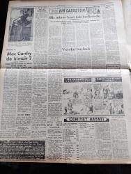 Yeni Ulus Gazetesi - Turkish Newspaper - 30 Mart 1954 - mali durumu ne hale soktular yazan Hüseyin Cahit Yalçın Başmakale - CHP adayları iyi karşılandı - yapılan tahminlere göre CHP'nin seçimi kazanma şansı kuvvetli görülüyor - kahve buhranı var fotoğraf - Mithat Cemal Kuntay Türk ocağı salonunda Mehmet Akif hakkında büyük ilgi toplayan bir konferans verdi fotoğraf - Yeni İstanbul gazetesinin doğru yazmadığı anlaşıldı - Radyo ile propaganda - merhum Arif Çubukçu'nun cenazesi Hacıbayram camii'nden kaldırıldı fotoğraf - seçim hazırlıkları hızla devam ediyor - Mısır'da büyükelçimizi kovma hadisesi kapanmış - Yeni ufuklara doğru yazan Nihat Erim - Doktor antipatisi yazan Rasim Adasal - Atatürk için telif eser yarışması - israilliler bir Ürdün köyüne hücum etti - portreler Mac Carthy de kimdir - hidrojen bombası meselesi - silahlı kuvvetler Kros birinciliği - Eskişehir'de yapılan yarışlarda ilk 4 dereceyi Abdullah Gökpınar Nazım İçli Yusuf Akkaya ve Ekrem Koçak aldılar - Ordu futbol takımı