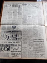Yeni Ulus Gazetesi - Turkish Newspaper - 27 Mart 1954 - Yeğen kuzin ve dayı yazan Hüseyin Cahit Yalçın Başmakale - Cumhuriyet Halk Partisi ve Demokrat Parti'nin adayları Yarın gece belli olacak - brezilyalı futbol yıldızlarından Santos fotoğraf - Mardin'de CHP'lilerin şahsi malları da hazineye alınıyor - Paris konferansında Adenauer'in İsmet İnönü hakkındaki sözleri - Demokrat Parti'nin 4 yılda yerine getiremediği grev vardı - Korgeneral Mustafa Erem vefat etti fotoğraf - Namık Kemal hakkında - Bu da yeni bir mesele mi yazan Nihat Erim - dünya bankası'nda hiddet yatışıyor mu - İki genç bestecimiz Bülent Arel ve İlhan Usmanbaş roma'ya davetli - Georges Buhamel 500 den fazla kitap imzaladı - Wilma Montesi hadisesi nasıl patlak verdi - Yılın en meraklısı zabıta romanı Kuğulu köşkün esrarı - Nilgün filmi başrolde Cüneyt gökçer ve Erika Remberg büyük ve nur sinemalarında - genç milli takım 6 Nisan'da Almanya'ya gidiyor - Dünya Kupası finalinde İspanya ile karşılaşacağız - damga atölyesi