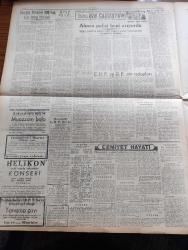 Yeni Ulus Gazetesi - Turkish Newspaper - 27 Mart 1954 - Yeğen kuzin ve dayı yazan Hüseyin Cahit Yalçın Başmakale - Cumhuriyet Halk Partisi ve Demokrat Parti'nin adayları Yarın gece belli olacak - brezilyalı futbol yıldızlarından Santos fotoğraf - Mardin'de CHP'lilerin şahsi malları da hazineye alınıyor - Paris konferansında Adenauer'in İsmet İnönü hakkındaki sözleri - Demokrat Parti'nin 4 yılda yerine getiremediği grev vardı - Korgeneral Mustafa Erem vefat etti fotoğraf - Namık Kemal hakkında - Bu da yeni bir mesele mi yazan Nihat Erim - dünya bankası'nda hiddet yatışıyor mu - İki genç bestecimiz Bülent Arel ve İlhan Usmanbaş roma'ya davetli - Georges Buhamel 500 den fazla kitap imzaladı - Wilma Montesi hadisesi nasıl patlak verdi - Yılın en meraklısı zabıta romanı Kuğulu köşkün esrarı - Nilgün filmi başrolde Cüneyt gökçer ve Erika Remberg büyük ve nur sinemalarında - genç milli takım 6 Nisan'da Almanya'ya gidiyor - Dünya Kupası finalinde İspanya ile karşılaşacağız - damga atölyesi