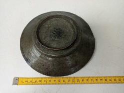 Antika Osmanlı Saz Tuğralı Bakır Yazılı Tabak - Lenger