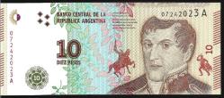 ** ARJANTİN ( 10 * PESOS ) 2016 * A - ÇİL