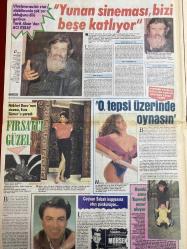 ŞEY HAFTALIK MAGAZİN GAZETESİ DOĞUM GÜNÜ HEDİYESİ  ( Turkish Newspaper ) - 8 NİSAN 1989 -TAM TAKIM 12 SAYFADIR -Serpil Çakmaklı-Burhan Çaçan-Harika Avcı-Aslıhan Öncü-Deniz Akbulut-Ceylan-Ahmet Avcı-Kamil Sönmez-Yüksel Uzel-Bilge Su Erenus-Arif Sağ-Filiz Ali-Müzehher Sönmez-Güler Zeydanlı-Hüseyin Ertunç-Tarık Akan-Nükhet Duru-Esra Sümer-Coşkun Sabah-Burçin Dene-Tülay Tanca-Tufan Ünal-Tunç Çal-Altun Ertuğ-Dayıklık kadın-Nişanı bozan Burhan Çaçan mı-Tatsız biten çıkar aşıkları-Ne gerdanlıkmış be-Aşk ağındaki çıplaklar-Ceylan baba kurbanı-Gönül Yazar-Meral Konrat-Meltem Hakarar-Neriman Köksal-Hülya Avşar-Defne Yalın-Dümer-İbrahim Tatlıses-Nurdan Torun-Cüneyt Arkın-Dansöz Melike-Prenses Banu-Malkoçoğlu-Evlat hasretine ceza kesildi-Sunuculuk fazla geldi-Kraliçe aklını seviyor-Babaya benzerlik anayı ağlattı-Kim kapattı-Görev bekliyor-Diğer müzikler için başka salonlar var-Türk resminde figüratif gelişme-Hamit Görele’nin sürpriz resimleri-Yunan sineması bizi beşe katlıyor-Fırsatçı güzel-O teps