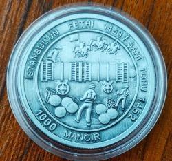 2024 Padişahlar Serisi Fatih Sultan Mehmet Han ((Şahi Topu Görselli)) 1000 Mangır Hatıra Para & Madalyon Okside....