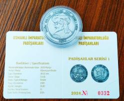 2024 Padişahlar Serisi Fatih Sultan Mehmet Han ((Şahi Topu Görselli)) 1000 Mangır Hatıra Para & Madalyon Okside....