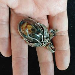 Gümüş Kolye Ucu Vintage