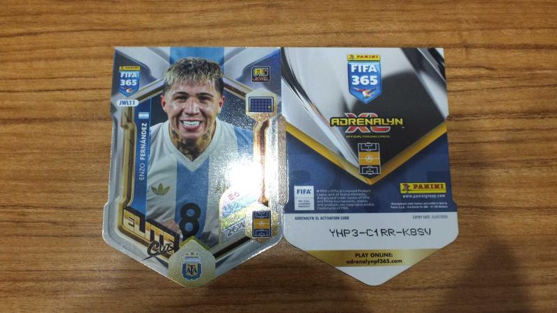 2026 Panini FIFA 365 Enzo Fernández Jewel Elite Cut Kart No:JWL11