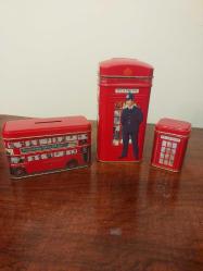 Kırmızı Londra Ürünleri Seti