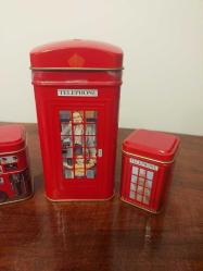 Kırmızı Londra Ürünleri Seti