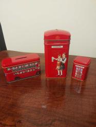 Kırmızı Londra Ürünleri Seti