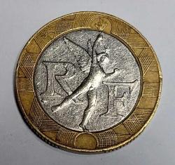 FRANSA 1991 10 FRANK