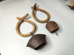 Antika Koyun Keçi Çanı - Ahşap Boyunluk Zil - Çan - Hayvan Çanı Zili - 2 ADET