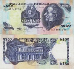 URUGUAY 50 PESO 1989 ÇİLALTI(-)